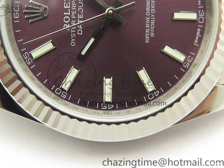 Dial SS Stick 1:1 version on Markers Jubilee Purple A3235 DateJust Edition New 126334 Bracelet Best REF 0727